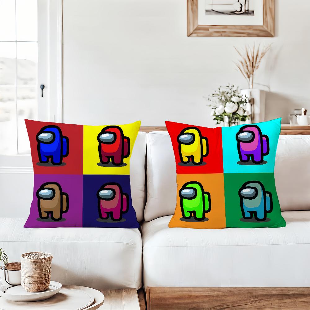 Party Video Games A-Among U-Us Pillow Case Office Cushions Suitable For Sofa Car Bedroom Decorative Cushion Cover