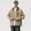 Men's 2024 Retro High-End Denim Jacket: Casual Loose Lapel, Autumn/Winter Style Workwear