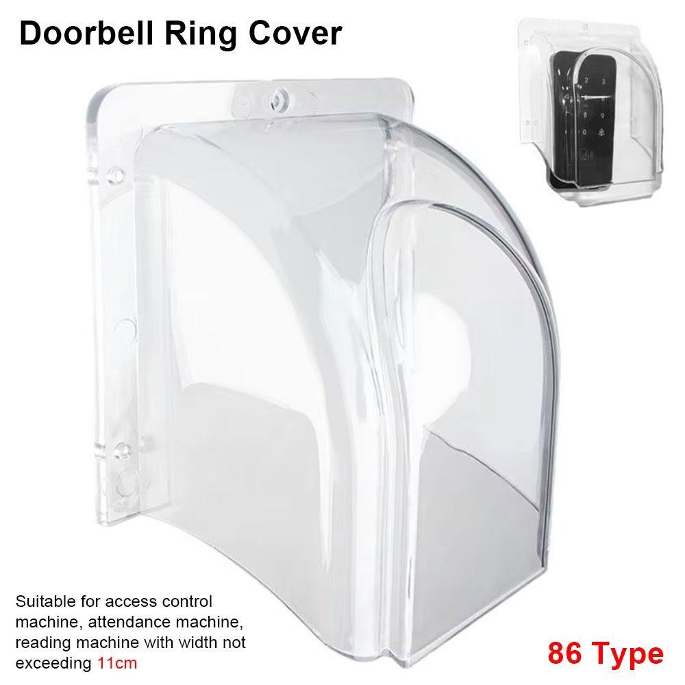 1Pcs 86 Type Door Keypad Cover Chime Button Doorbell Protective Cover  For Wireless Doorbell