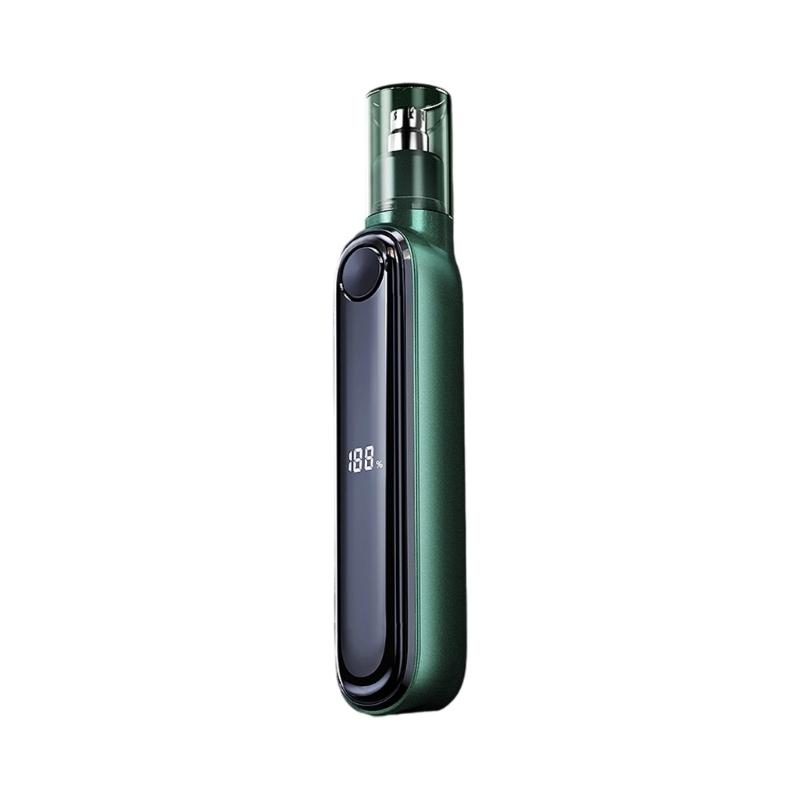

Electric Nose Hair Trimmer Rechargeable Ear and Nose Hair Trimmer Cleaning Nostrils Removing LCD Digital Display For Man зелёный