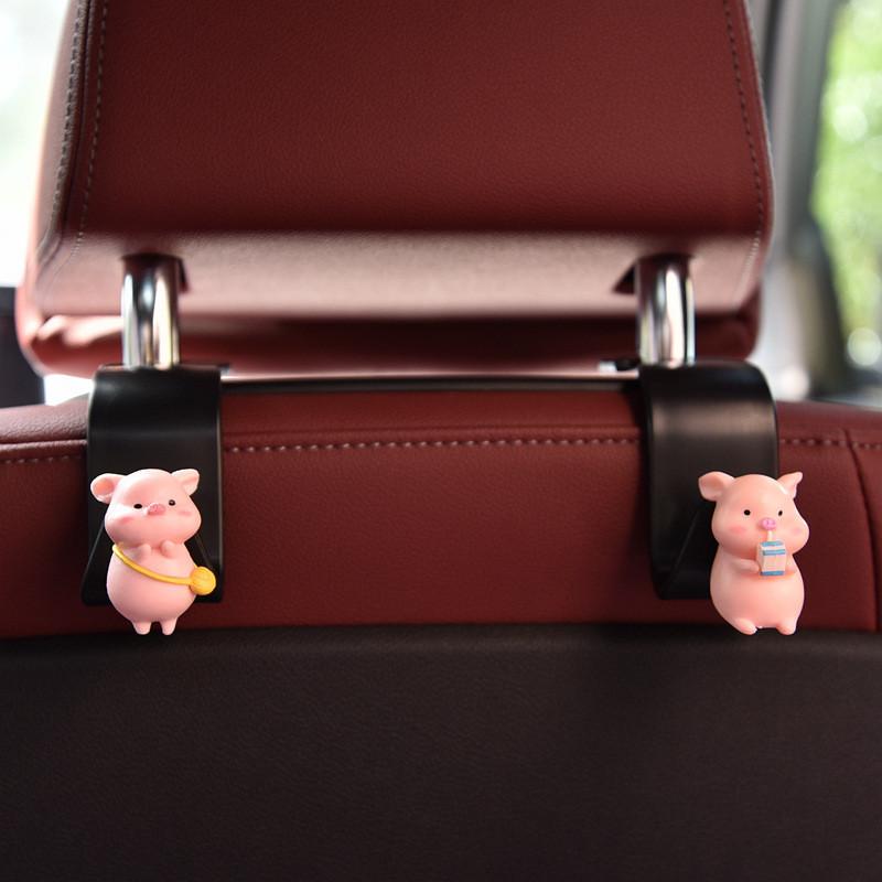 Plastic Cartoon Rabbit Car Seat Back Hook For Carrying Items