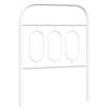 VidaXL Tête de lit métal blanc 75 cm 377192