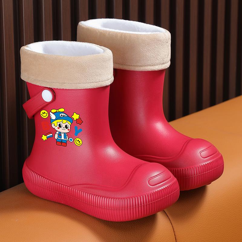 2026 New Style Children's Waterproof Rain Boots: Short Ankle, Non-Slip EVA for Boys and Girls