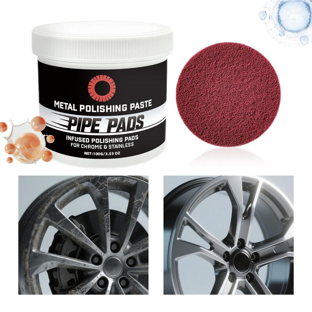 Refurbishing Paste Metal Polishing Scratch Cleaner Remover For Removes Oxidation Discoloration Brass Aluminum Pipes Exhaust