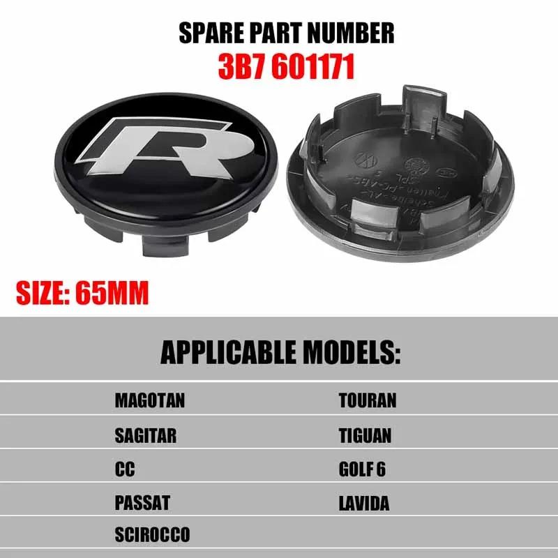 Für VOLKSWAGEN VW 4 Stück 56/65/66mm Auto Radnabenkappen Nabenkappen Zubehör für Volkswagen VW GTI Golf Jetta Polo Beetle