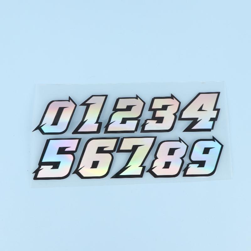 Creative Number Scooter Stickers Waterproof Diy For Motorbike Fuel Tank Front Fairing Side Panels Vinyl Decals Decor