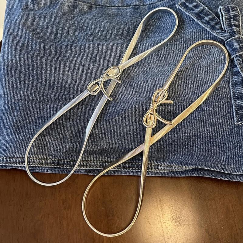 Modische Taillenkette mit Schleifenverschluss, Taillenbund, verstellbarer Taillenschmuck, stilvolle Taillenkette, Legierungsstruktur für den Alltag