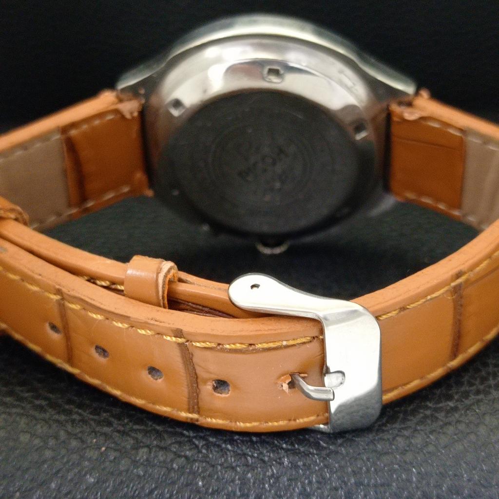 AUTOMATIC VINTAGE RICOH R31 JAPAN MENS SILVER COLOR DIAL WATCH a701948-5 R207-a701948