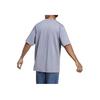Adidas Solid Color Crew Neck Loose Short Sleeve T-Shirt Men Tops Silver-Gray Violet IC4103