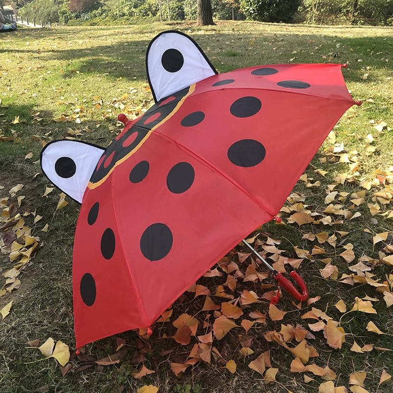 Kids Mini Small Umbrella Toy Kindergarten Self-Opening Umbrella Baby Umbrella Male Cartoon Little Girl Princess Sun Umbrella Female