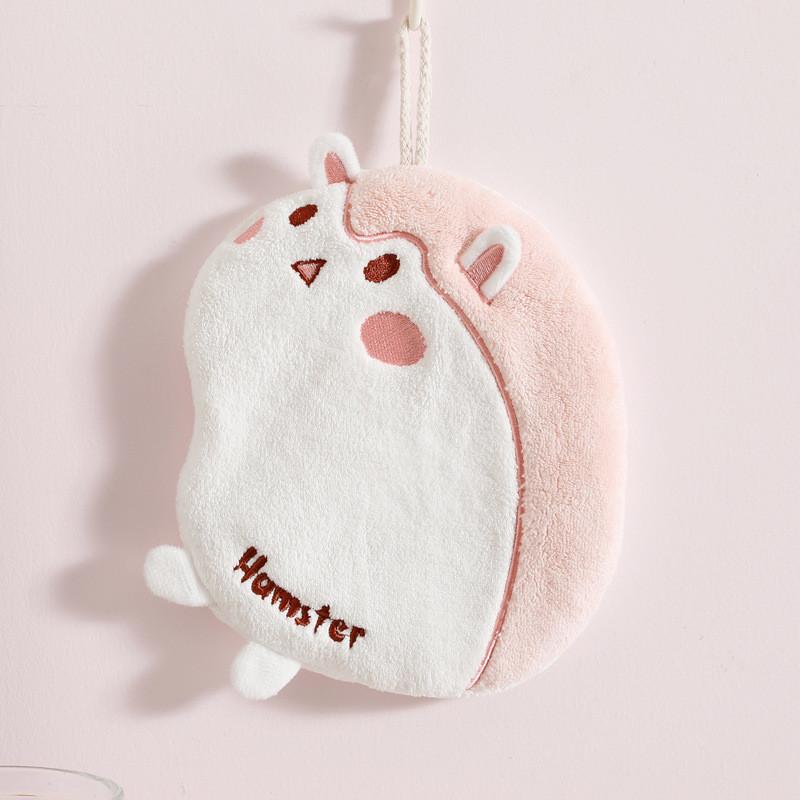 Hand Towel Can Be Hung Up Water Absorbing Quick Drying Household Bathroom Hand Towel Cartoon Hand Towel Quick Drying Multi Functional Towel