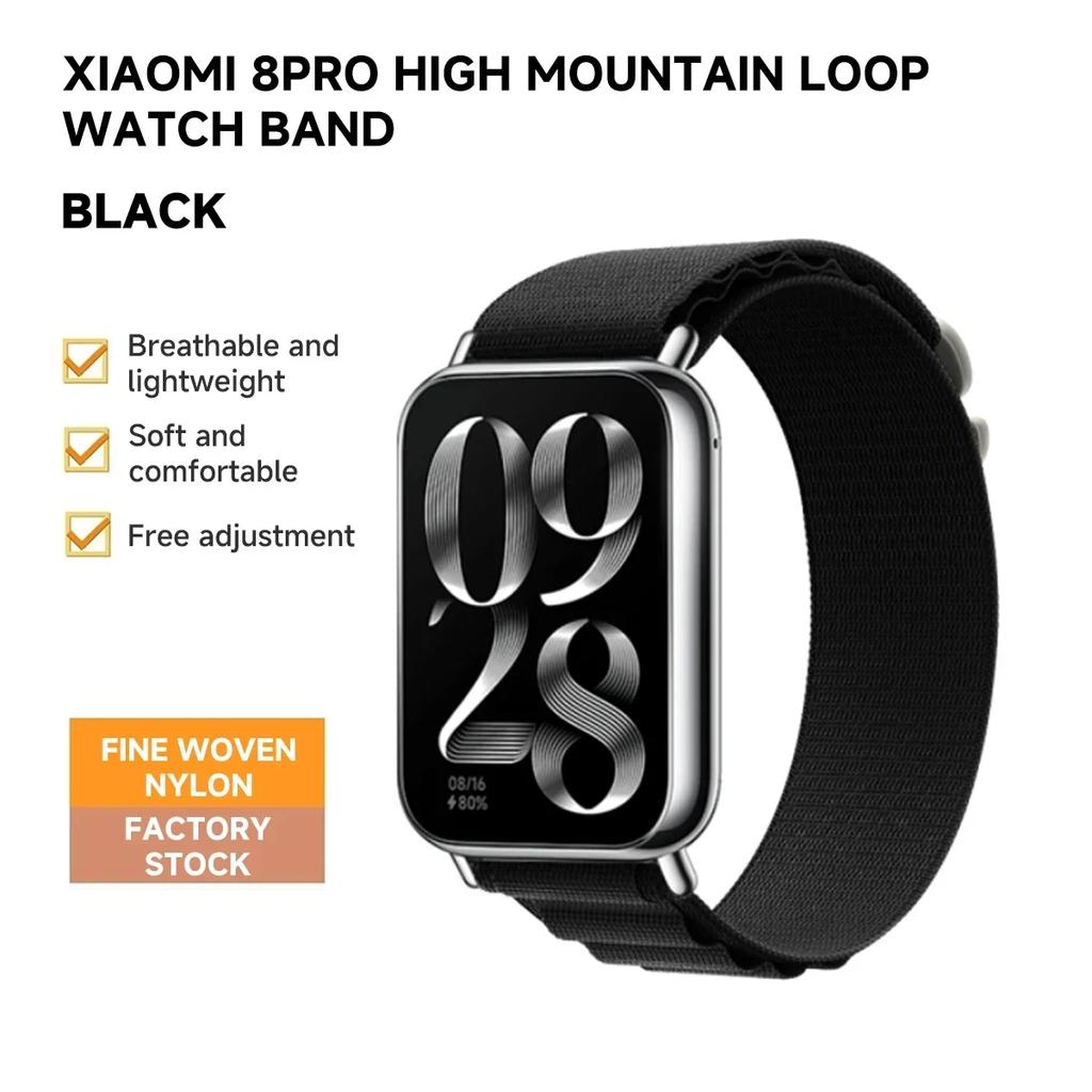 Alpine Nylon Loop Strap for For Xiaomi Redmi Watch 4/5 Adjustable Elastic Bracelet Watchband For Mi Band 8 Pro/9 Pro Accessories