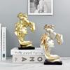 Creative Kiss of Deep Affection Couple Statue - Resin Artwork - Decorative Piece for Home - Living Room Decoration - Gift Arrangement