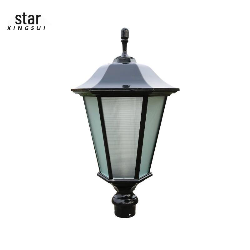 XINGSUI Outdoor Hexagonal Garden Road Lamp Head
