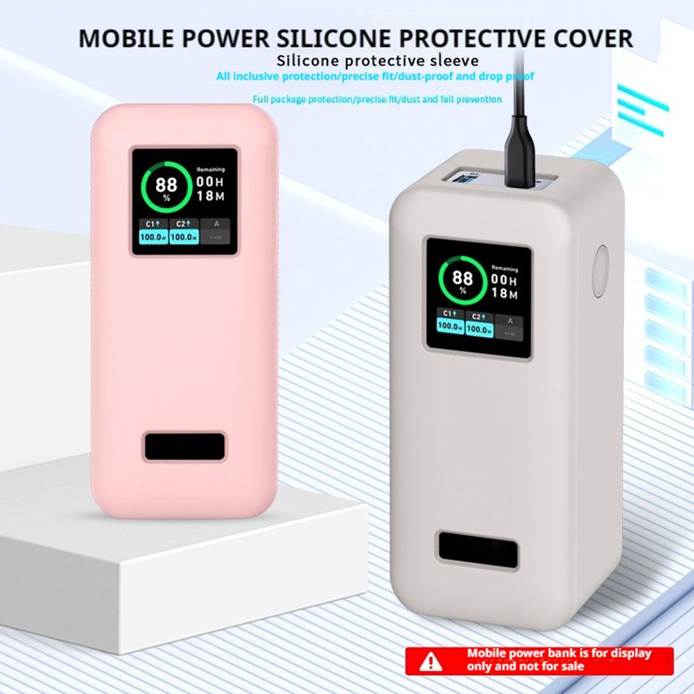 For Anker Prime 20000mAh Power Bank Silicone Protective Case Dustproof Shockproof Anti-drop Soft Power Bank Cover Accessories