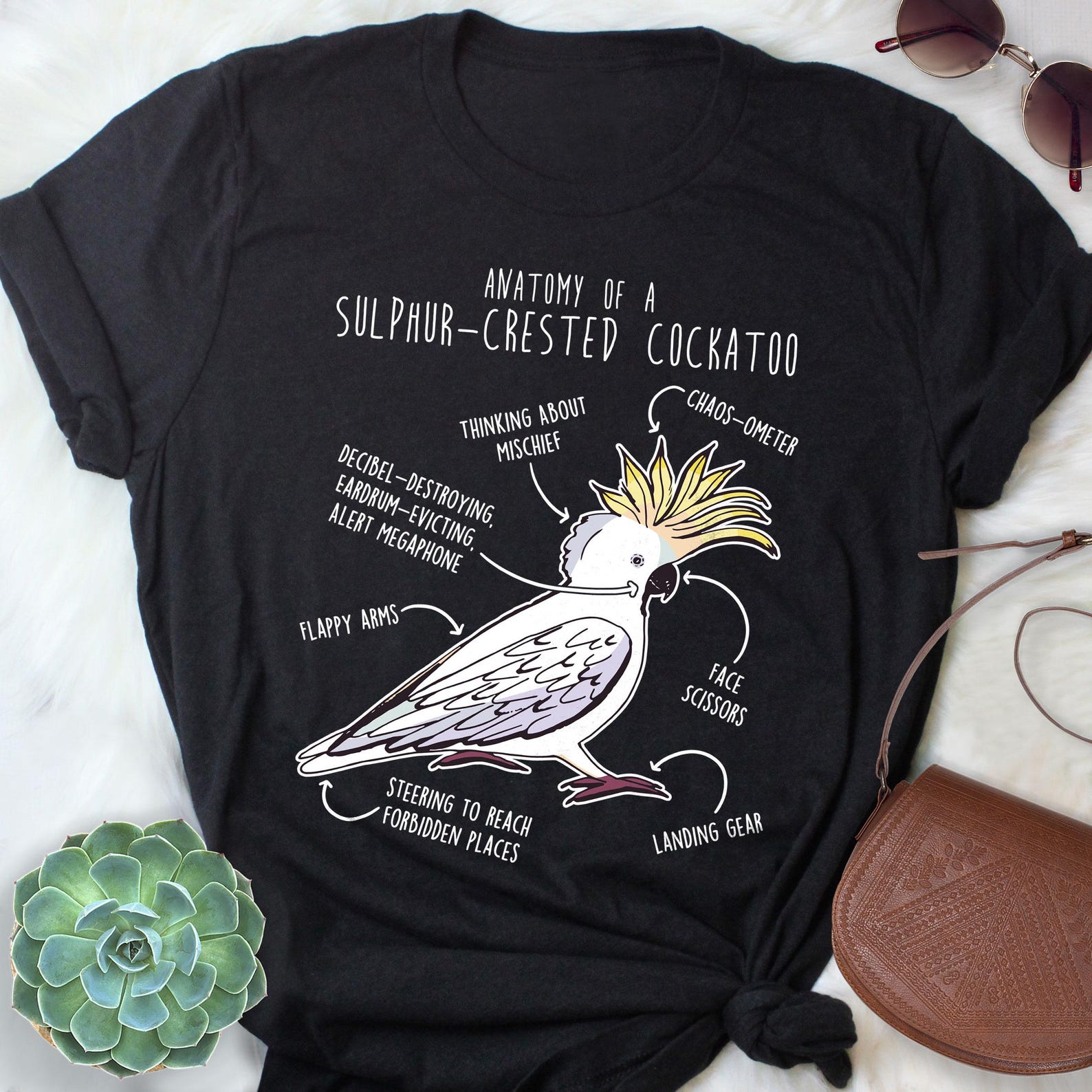 Sulphur-Crested Cockatoo Shirt, , , Funny Parrot Lover Gift, Cute Pet Greater Cockatoo T-shirt, Bird, Cockatoo Mom Cockatoo Dad 110
