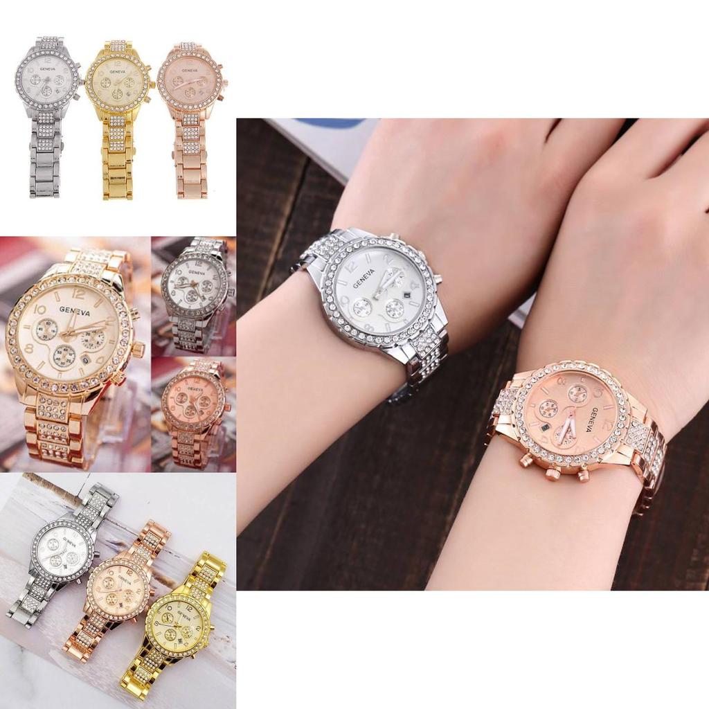 Elegant Alloy Band Men's Business Watch With Accents And Calendar Quartz Movement