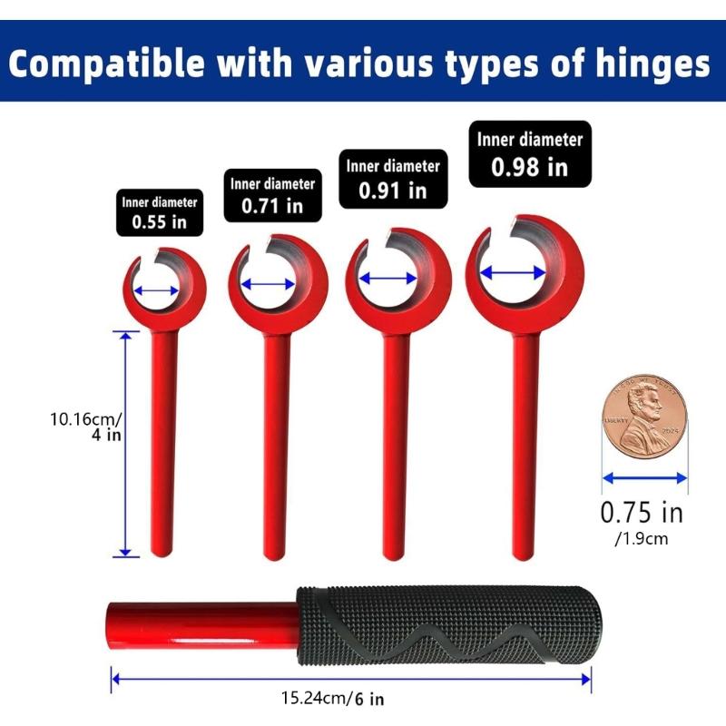 Multiple Specification 4 In 1 Door Hinge Wrench Tool for Quick and Accurate Adjustments with Heavy Duty Construction