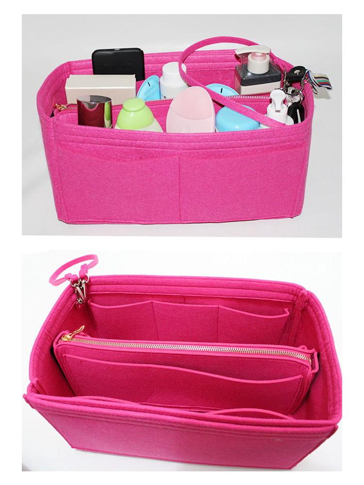 Women's Large Capacity Cross-Border Multifunctional Felt Toiletry and Makeup Bag