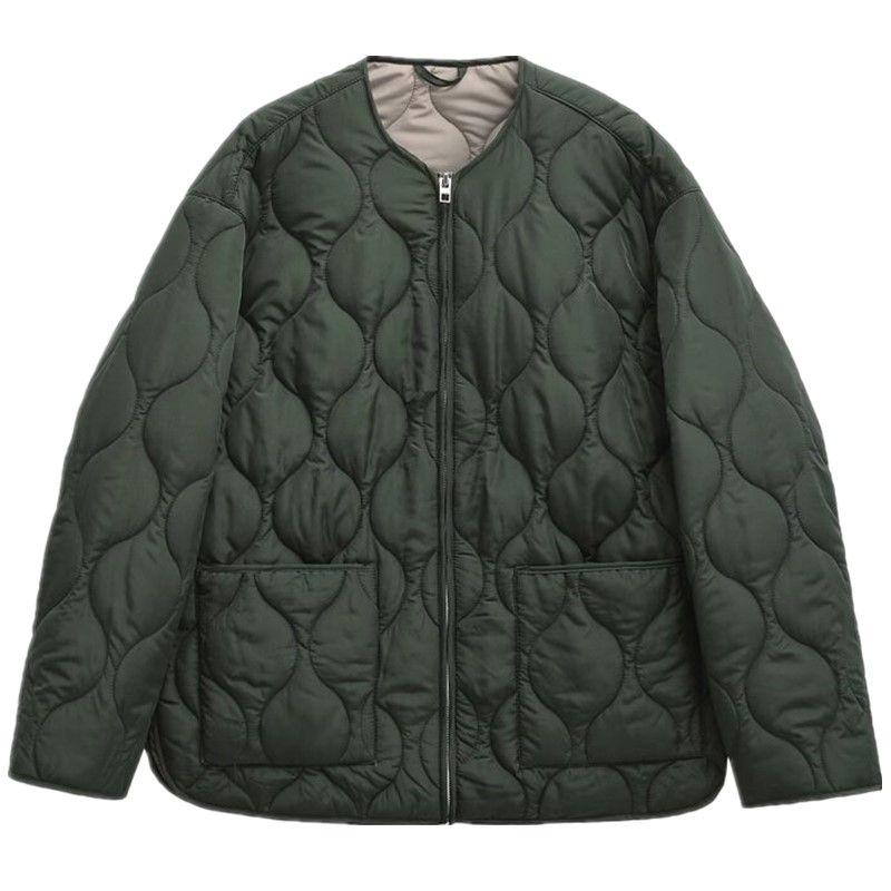 Fashion Style 2024 Fall and Winter New Arrival Women's Clothing Easiest for Match Loose Minimalist Long Sleeve Cotton Jacket Outwear 1255792