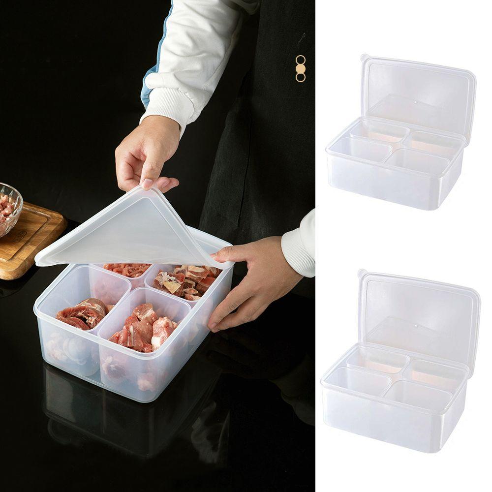 

Four Grid Design Frozen Meat Preservation Box Large Capacity Food Fresh Box Large