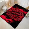 Roter und Schwarzer FC Bayern München Logo Teppich für Sportfans Dekoration Geeignet zur Verwendung als Anti-Rutsch für Wohnzimmer Schlafzimmer Sofas