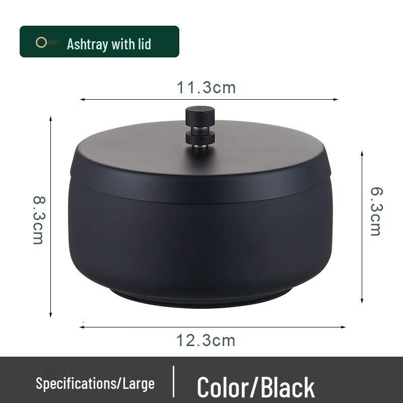 Japanese Style Windproof Stainless Steel Ashtray Set