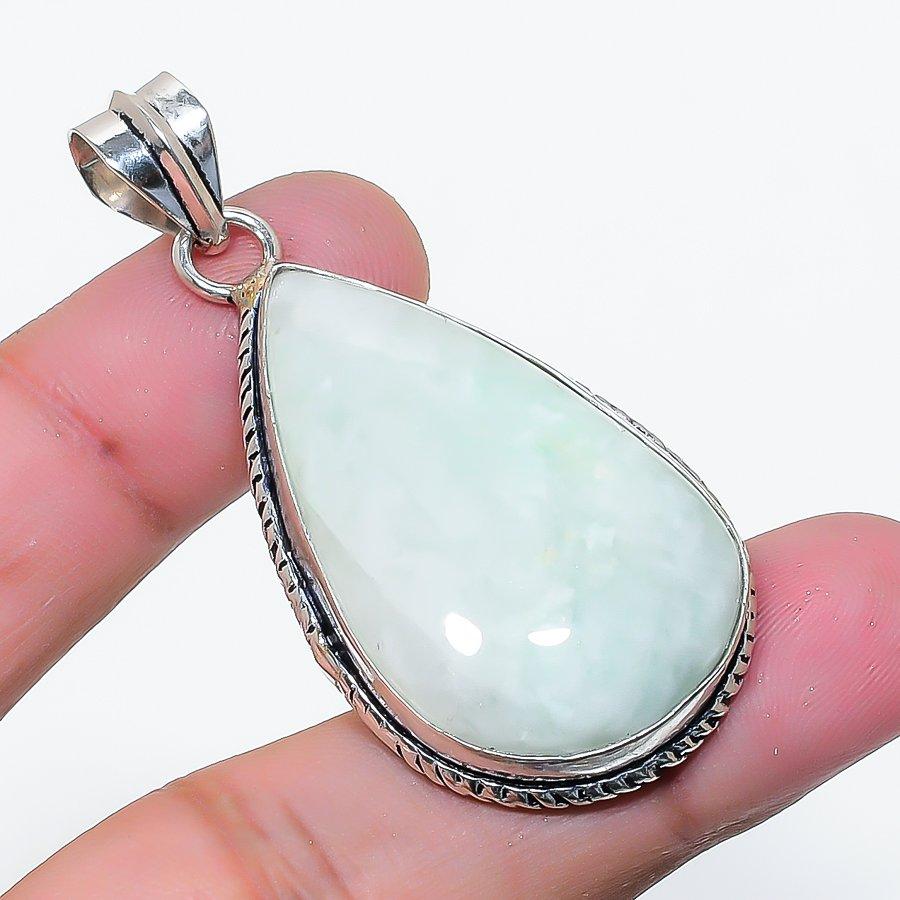 Natural Hememorphite Gemstone Handmade 925 Sterling Silver Pendant 2.05 AP-15857