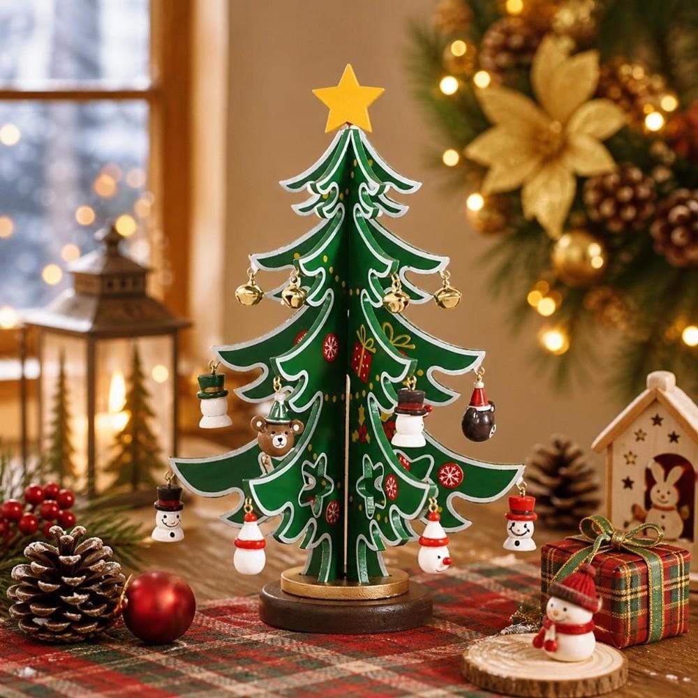 Snowman Christmas Advent Calendar Reindeer DIY Xmas Tree Ornaments Christmas Gift