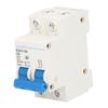 Circuit Breaker Mini 2P MCB DIN Rail Mount 6000A Breaking Capacity 400V 6A for Home Office