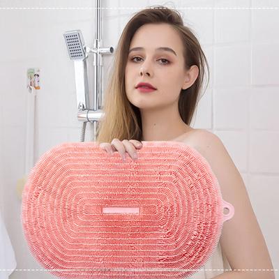 Rutschfeste Silikon-Massagematte, Silikon-Duschrückenbürste, Peeling-Badezimmermatte