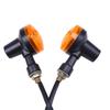 1pair Motorcycle Turn Signal Lights Indicator Lamp Amber Flashers Universal Fit for Most Motorcycles