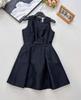 Elegant Sleeveless Spring Dress with Bow Decoration