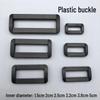 Fibbia ad Inserimento in Plastica Regolabile per Zaino/Marsupio (1-5cm)
