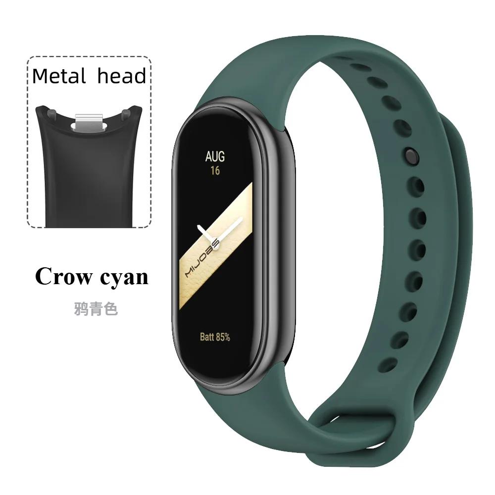 Sport Silicone Strap for Xiaomi Mi Band 9 NFC Replacement Bracelet Belt for Xiaomi Mi Band 8/9/10 Wriststrap Smart Watch Accessories