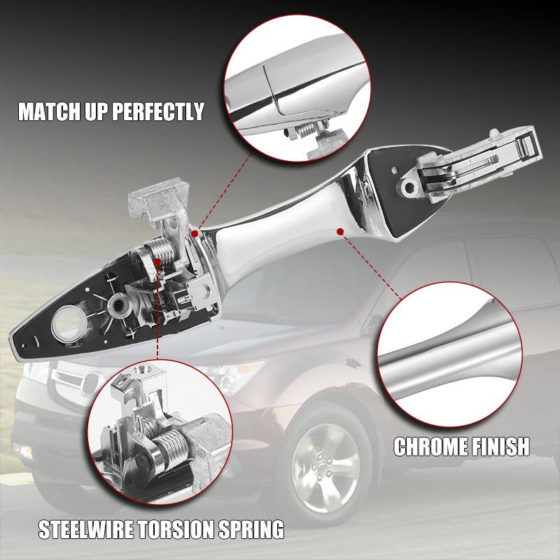 Front Rear Left Right Exterior Door Handle For Acura Mdx 2007-2013 72140-STX-A01/72140-STX-A02/ 72180-STX-A01/72180-STX-A02