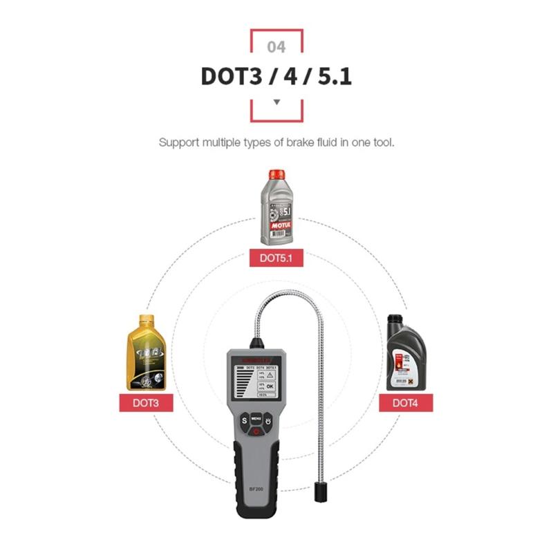Accurate Oil Quality Check Universal Brake Fluid Tester Car Diagnostic Tool Digital Tester Testing Tool DOT3 DOT4 DOT5.1
