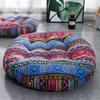 Colorful Bohemian-Style Cotton Linen Floor Cushion: Ethnic Meditation Seat Tatami Mat for B&B