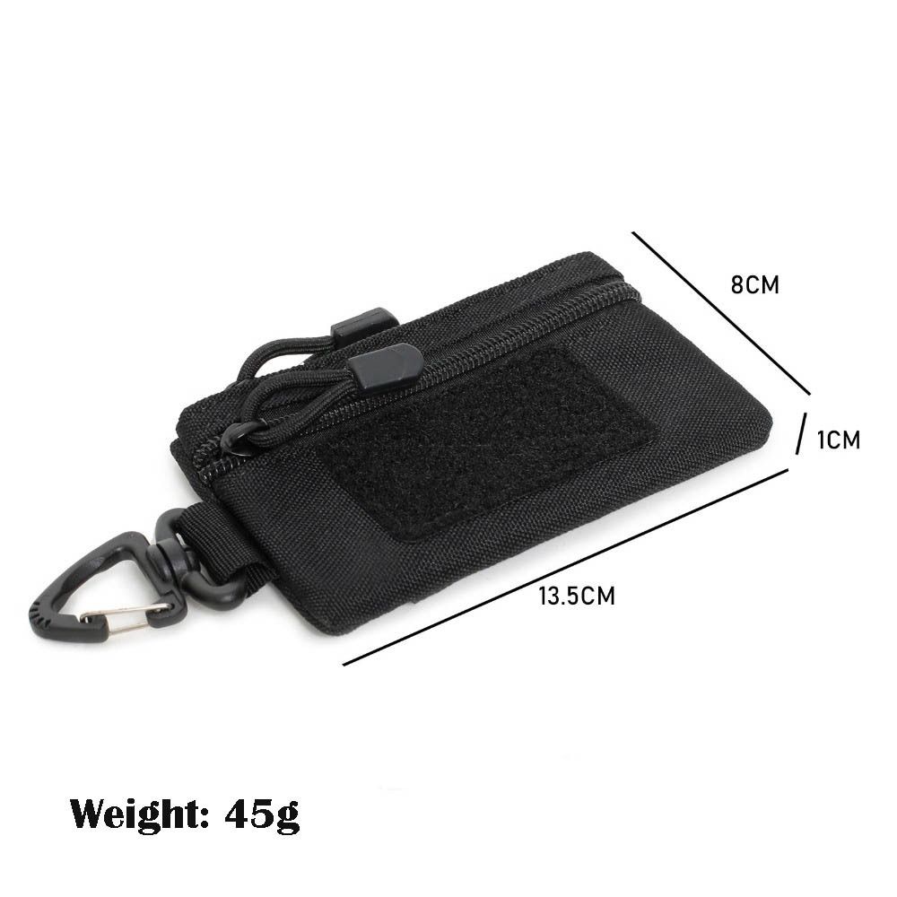 New Mini Key Wallet Multifunctional Solid Color Waist Pack Card Holder Pouch Unisex