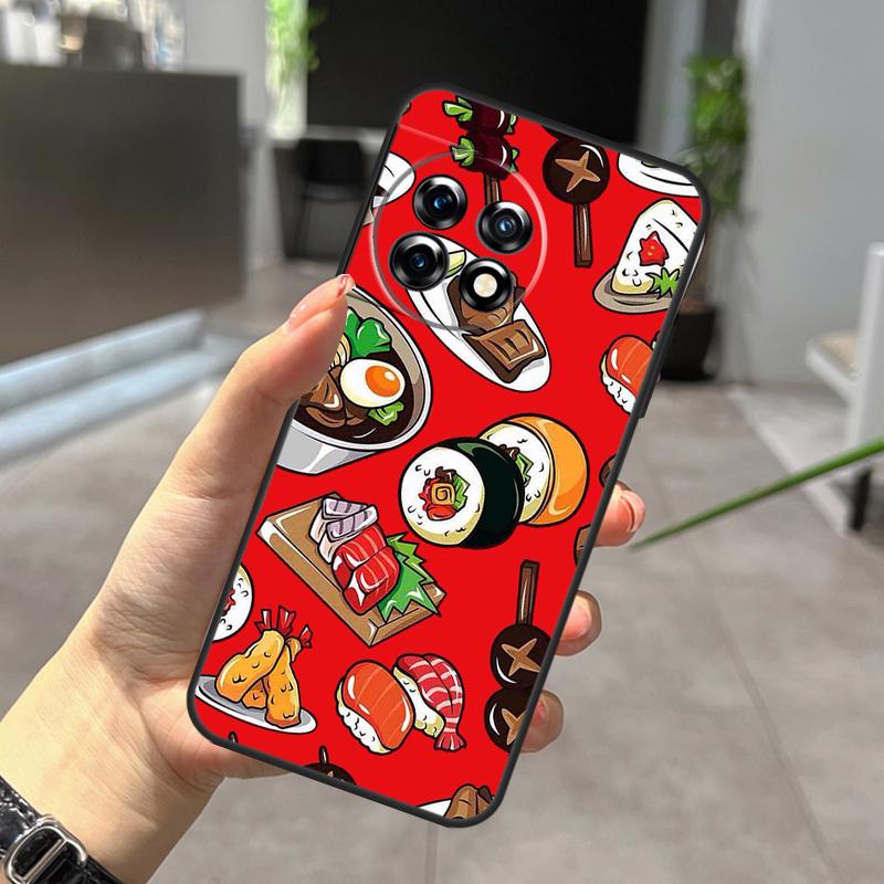 Japanisches Sushi Food Case Für OnePlus Nord N20 N30 CE 5 3 4 Lite OnePlus 15 13 12 11 10 Pro 10T 13T 13R 15R Hülle