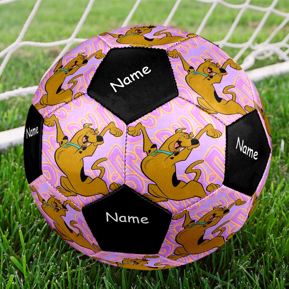 Custom Name Scooby Doo Theme Size 5 Soccer Ball, Suitable for Both Indoor and Outdoor Matches, a Gift Suitable for Everyone.