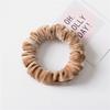 Vintage Rich Texture Ruffled Hair Circles Deep Autumn Colors Lustrous Scrunchies Strong Grip Decorative Ponytail Holders