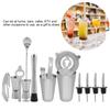 14pcs Stainless Steel Cocktail Shaker Mixer Drinker Drinking Tool Bar Gift (600?450ml)