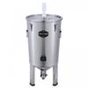 Gärbottich - ICH-ZAPFE.DE - Brew Monk™ - 30L aus Edelstahl - Konischer Boden - Digitales Thermometer - Stapelbar