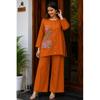 Premium Cotton Embroidery Top with Pant Set Indian Women Ethnic Kurta Cord Set