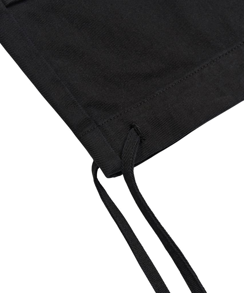 Pepeulli Tuck Strap Capri Pants (Black)