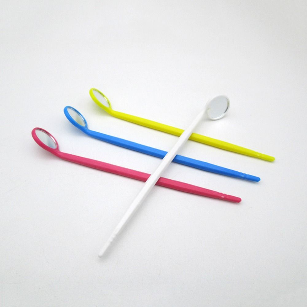 Simple Disposable Mouth Mirror Non-slip Safety Plastic Dental Tooth Mirror Anti-fog Inspection Mirror Dentist Tool