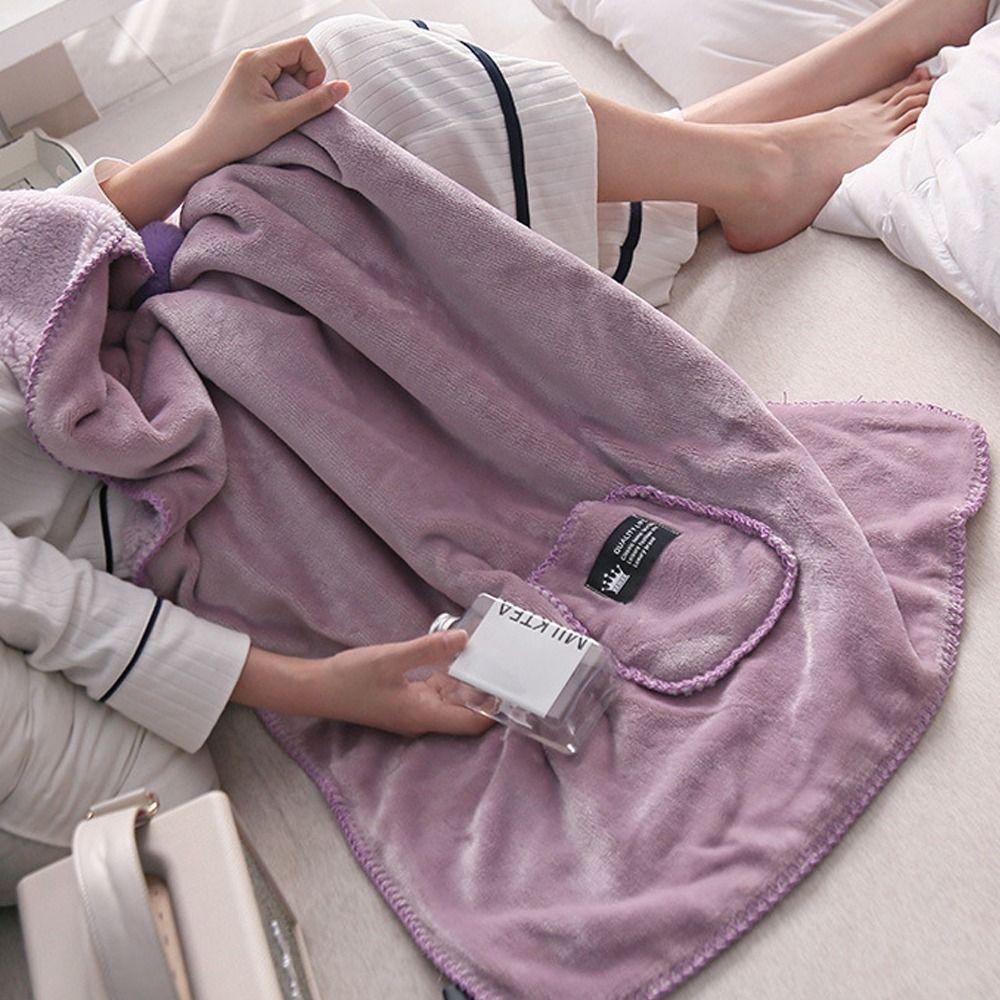 Waschbarer Wärmeschal Verdickter Plüschschal Hochwertige Decke Winter