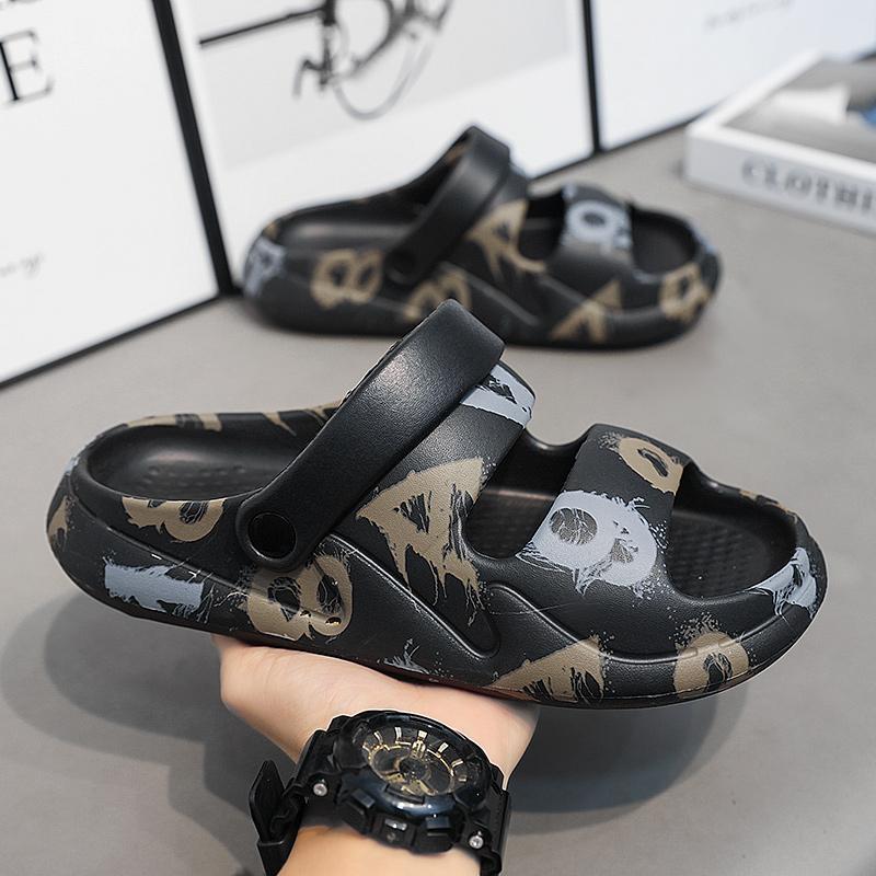 Mode Herren Hausschuhe 2025 Neu Sommer EVA Weichsohlige Plateau Pantoletten Sandalen Indoor Outdoor Walking Strandschuhe Flip Flops Herrenschuhe