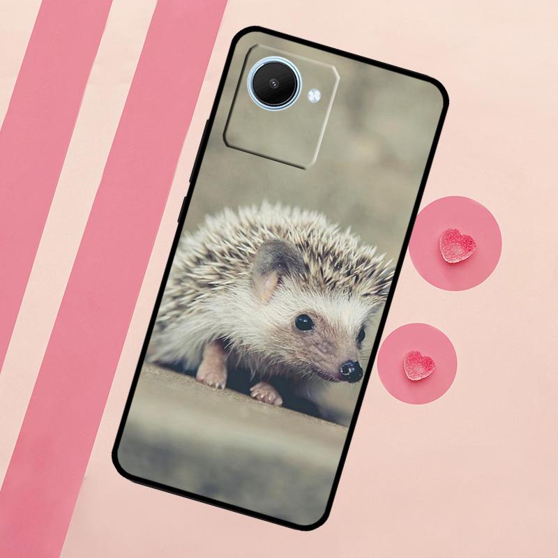 Cute Little Hedgehog For Realme 15 10 11 12 13 14 Pro Plus C65 C67 C75 C63 C61 C55 C51 C53 C35 GT6 GT7 Pro Case